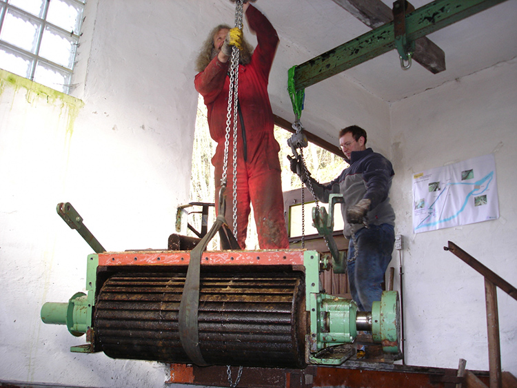 Erstes Projekt der B&uuml;rgerEnergiegenossenschaft &ndash;  Reaktivierung einer Wasserkraftanlage